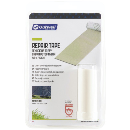 Patchs autocollants Outwell Repair Tape Ripstop girs Grey