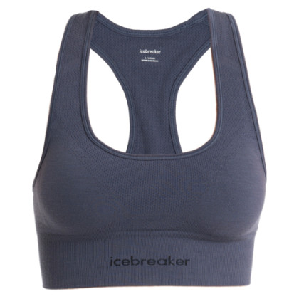 Soutien-gorge sport Icebreaker Women Merino Seamless Active Bra girs Graphite