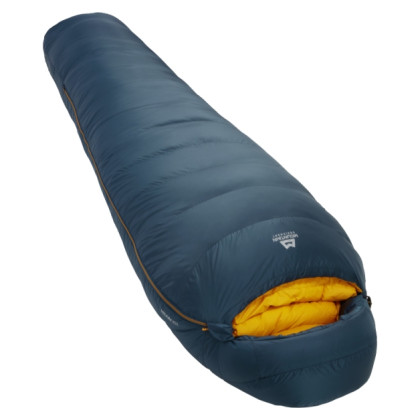 Sac de couchage en plumes Mountain Equipment Helium 800 Long bleue Majolica Blue