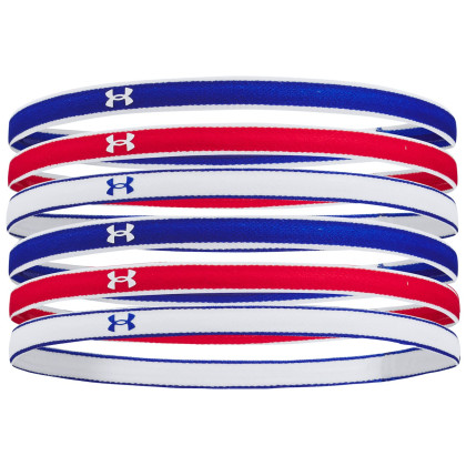 Bandeau Under Armour Mini Headbands bleu / blanc Royal / Red / White