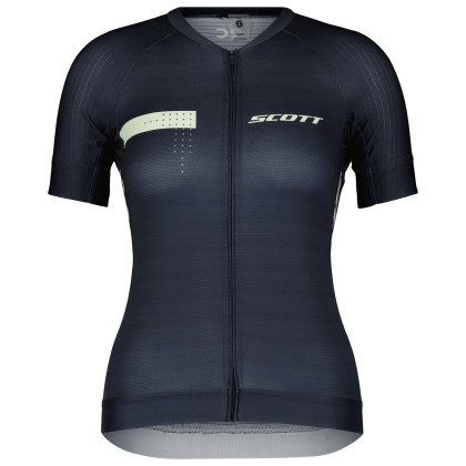 Maillot vélo femme Scott W's RC Pro SS bleue dark blue/fresh green