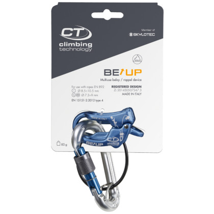 Système d'assurage Climbing Technology Be up kit bleue blue