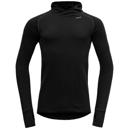 Sweatshirt fonctionnel homme Devold Expedition Merino 235 Hoodie Man vert Black