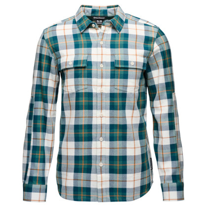 Chemise homme Black Diamond M Project Twill Ls Shirt vert /blanc Raging Sea-Henna (9651)