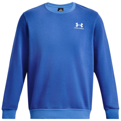 Sweat-shirt homme Under Armour Essential Flc Novelty Crw bleue