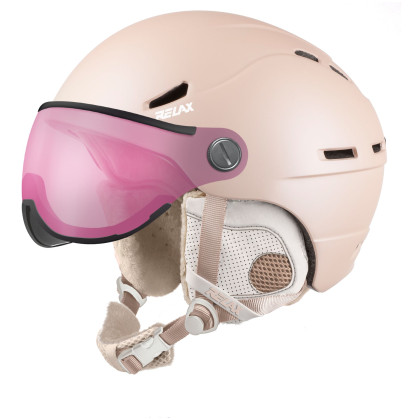 Casque de ski Relax Patrol Visor beige béžová