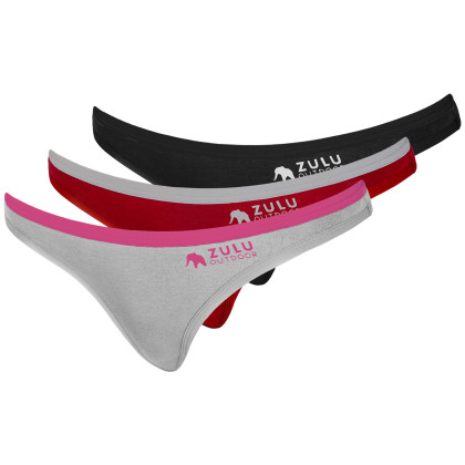 Slips brésiliens femme Zulu Bambus 210 Comfort 3-pack mix1 grey/magenta+wine red/grey+black