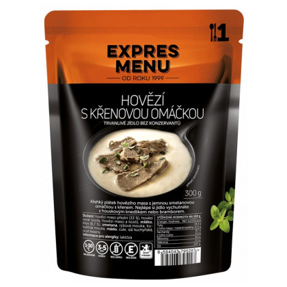 Repas prêt à manger Expres menu Boeuf avec sauce au raifort