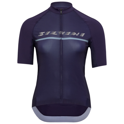 Maillot vélo femme Silvini Mazzana bleu foncé navy-cream