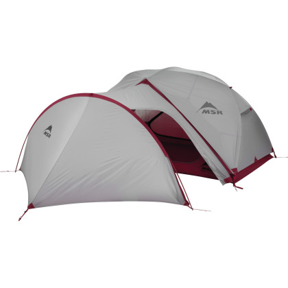 Auvent MSR Gear Shed gris / rouge