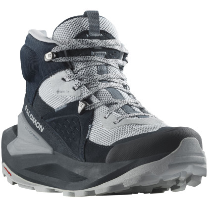 Chaussures femme Salomon Elixir Mid Gore-Tex girs Carbon / Pearl Blue / Flint Stone