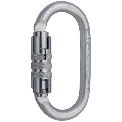 Mousqueton Camp Steel Oval Pro 2Lock argenté