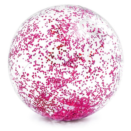 Balle gonflable Intex Glitter Beach Balls 58070NP rose