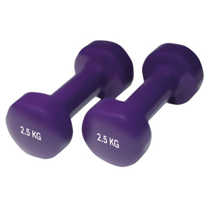 Haltères Yate neopren 2.5kg/pár violet