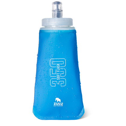 Gourde pliable Zulu Soft Flask 350 bleue blue