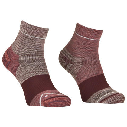 Chaussettes femme Ortovox Alpine Quarter Socks W rose / bordeau Wild Rose