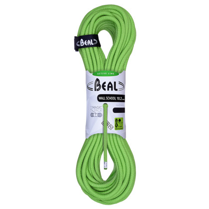 Corde d'escalade Beal Wall School 10,2 mm (40 m) green green