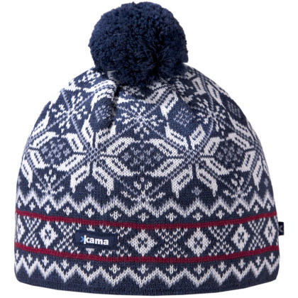 Bonnet laine mérinos Kama AW06 bleu foncé Darkblue