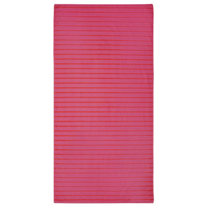 Serviette sechage rapide Regatta Printed Beach Towel rose Hot Pink/Red Stripe