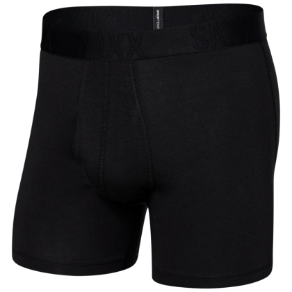 Caleçon Saxx Droptemp Cooling Cotton Boxer Brief Fly vert Black