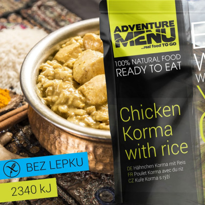 Repas prêt à manger Adventure Menu Poulet Korma & riz 400 g