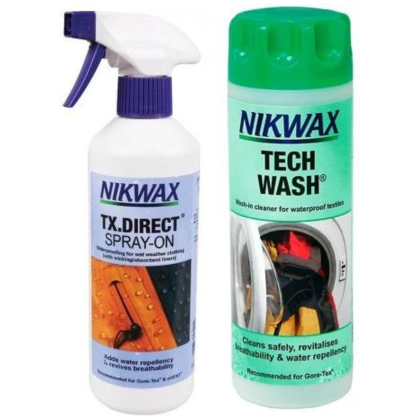 Imprégnation Nikwax Twin Tech Wash + TX Direct Spray-On 2x300ml