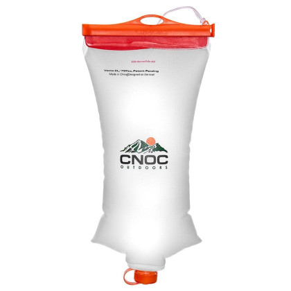 Gourde pliable CNOC Vecto 2l Water Container blanc / orange Orange