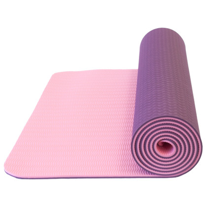 Podložka Yate Yoga Mat dvouvrstvá TPE violet foncé / rouge