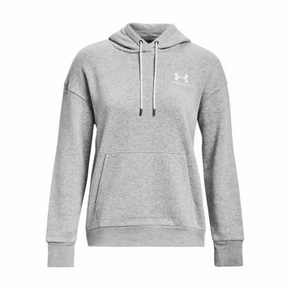 Sweat-shirt femme Under Armour Essential Fleece Hoodie gris claire ModGrayLightHeather/White