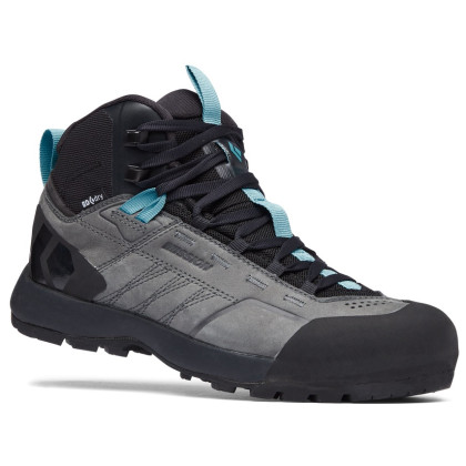 Bottes randonnée femme Black Diamond Mission LTHR MID WP girs Steel Grey-Costal Blue