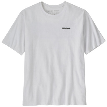 T-shirt homme Patagonia P-6 Logo Responsibili Tee blanc White