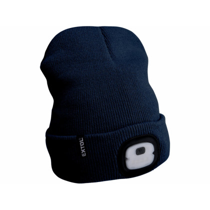 Bonnet avec lumière Extol Light Economy bleue