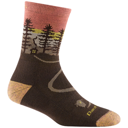 Chaussettes femme Darn Tough Northwoods Micro Crew Midweight With Cushion brun earth