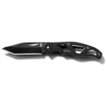 couteau pliant Gerber Paraframe Mini Tanto Hladké ostří vert Black