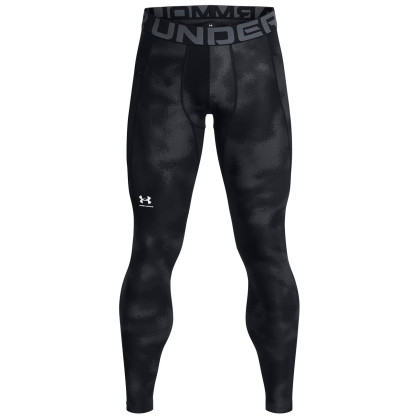 Leggings homme Under Armour HG Armour Printed Lgs noir / gris Black/White