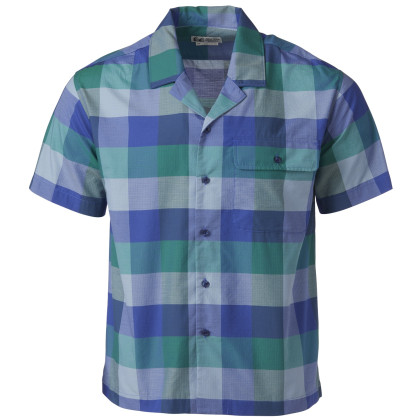 Chemise homme Marmot Muir Camp Novelty SS bleu / vert Trail Blue Charlie Plaid