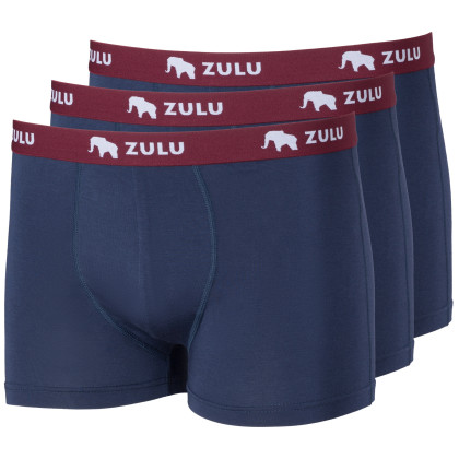 Caleçon homme Zulu Bambus 210 3-pack bleue / rouge navy/wine red