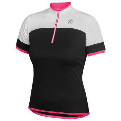 Maillot vélo femme Etape Clara noir / rose Black/Pink