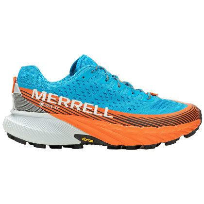 Chaussures de running hommes Merrell Agility Peak 5 Gtx bleu / orange tahoe/highrise