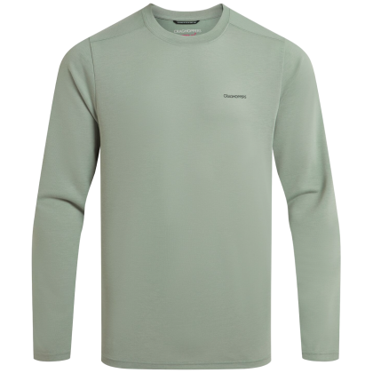 T-shirt homme Craghoppers Nosilife Abel Long Sleeved T-Shirt vert clair Lichen Green