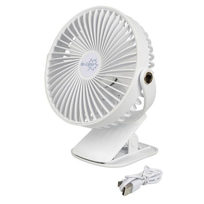 Mini ventilateur Bo-Camp Lux Fan Table DeLuxe ABS blanc White