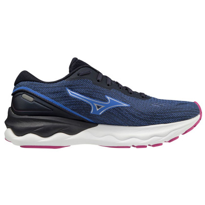 Chaussures de running femme Mizuno Wave Skyrise 3 bleue Amparo Blue/Silver/Festival Fuchsia