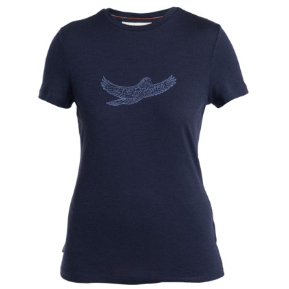 T-shirt fonctionnel femme Icebreaker Women Merino 150 Tech Lite III SS Tee Icebreaker Kea bleu foncé Midnight Navy