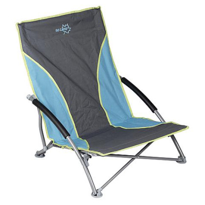 Chaise Bo-Camp Beach Chair Compact girs Blue/Gray