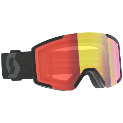 Masques ski Scott Shield LS gris / noir mineral black