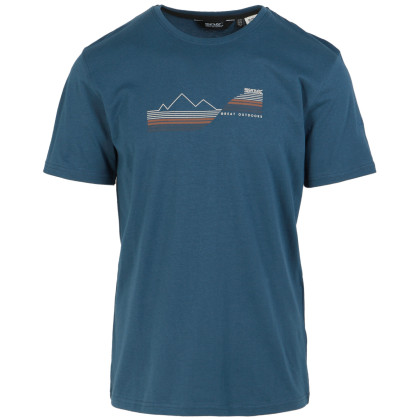 T-shirt homme Regatta Cline IX turquoise MoonLt Denim