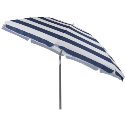 Parasol Bo-Camp Parasol Beach bleu / blanc Striped