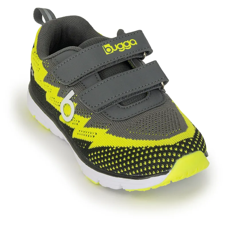 Chaussures à velcro pour enfants Bugga Hone Gray