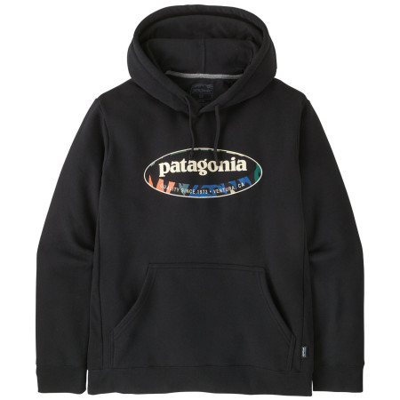 Sweat-shirt homme Patagonia Men's '95 Oval Logo Uprisal Hoody noir Black: Kaleido