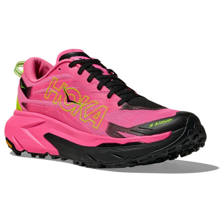 Chaussures running femme Hoka W Mafate 5 rose Neon Rose / Black